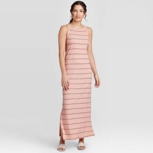 Striped Ribbed Maxi